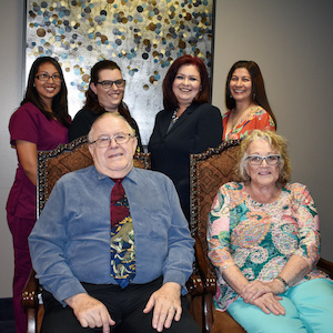 Picture of Providers from Children&apos;s Psychiatric Services of South Texas and Psychiatric Specialists of Texas smiling. There is five females and one male.